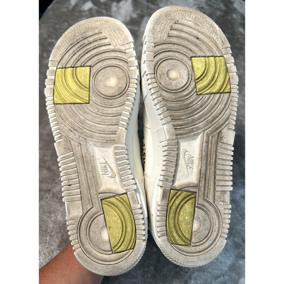 Nike Air Force 1 Pixel SE Platform Sneakers Lemon Twist Leopard Womens Size 11 - Picture 5 of 9